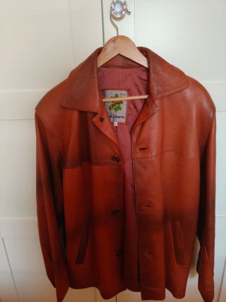 Chaqueta de cuero Erma marrón talla L