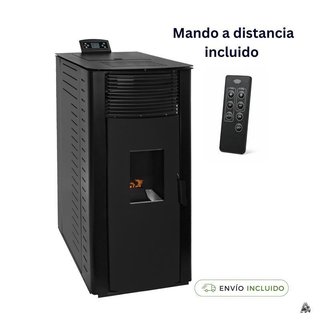 Estufa pellets canalizada Gyda 14,3 kW Negro