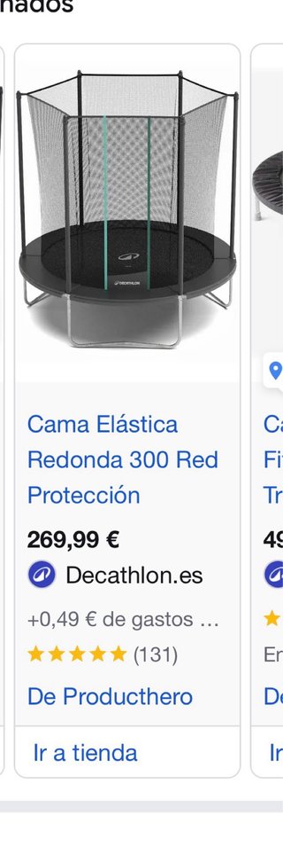 Cama Elástica Decathlon 300 con Red