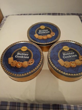 3 Latas Metálicas Danesita