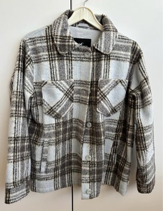 Chaqueta de cuadros Hollister Talla M