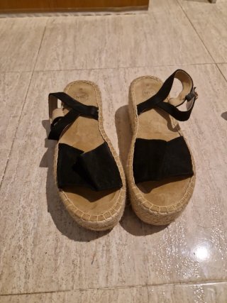 Sandalias NYC Negras Talla 38