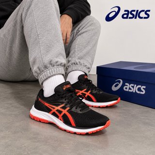 Zapatillas Running ASICS Negras y Coral