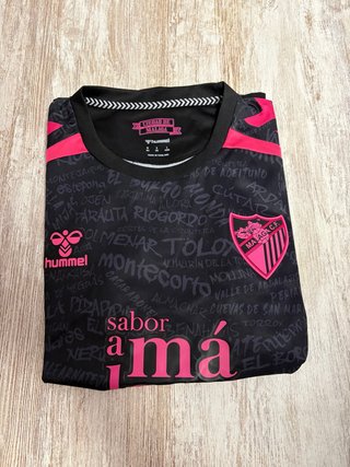 Camiseta Málaga C.F. Negra y Rosa