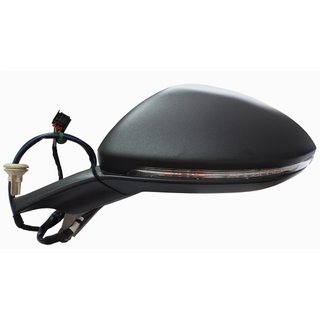 Retrovisor Izquierdo Electrico Termico Con Intermitente Imprimada Asferico Con Angulo Muerto 6+2 Pins para Volkswagen