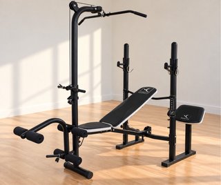Banco de Musculación Multifunción negro