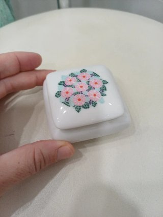 Cajita Joyero Vintage de Porcelana