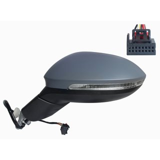 Retrovisor Izquierdo Electrico Termico Asferico Con Intermitente 6 Pins para Volkswagen GOLF VIII 2019