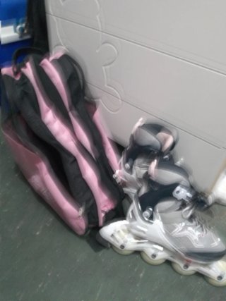Patines en línea para niña con mochila talla 36