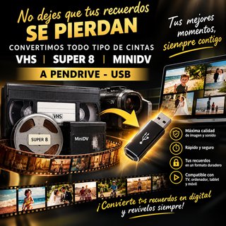 Digitalización de Cintas VHS, Super 8 y MiniDV