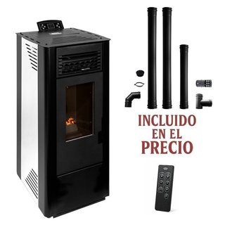 Estufa de Pellets Sirio11 Kit de Fumisteria ALB12