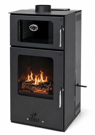 Estufa Leña Pellets Lucerna con Horno 10 Kw ALB06