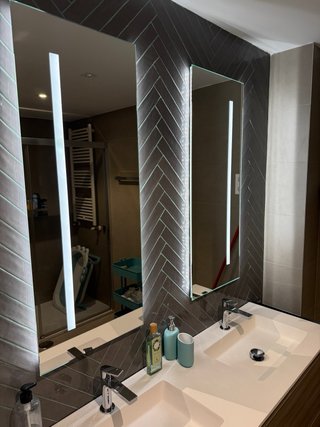 2 Espejos de Baño Retroiluminados 100x40