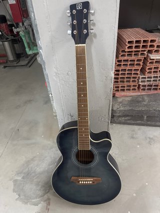 Guitarra Acústica Color Azul Oscuro