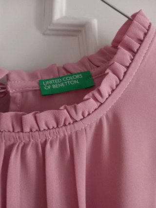 Camicia rosa United Colors of Benetton  in poliest
