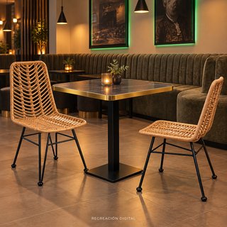 Silla Jamaica trenzada para bar restaurante