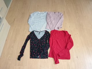 Lote de 4 camisetas de manga larga