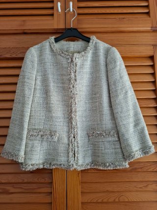 Chaqueta Beige/Dorado Talla XS