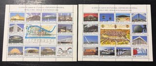 SELLOS DE ESPAÑA 2 MINIPLIEGOS EXPO ́92 N.42A/42B