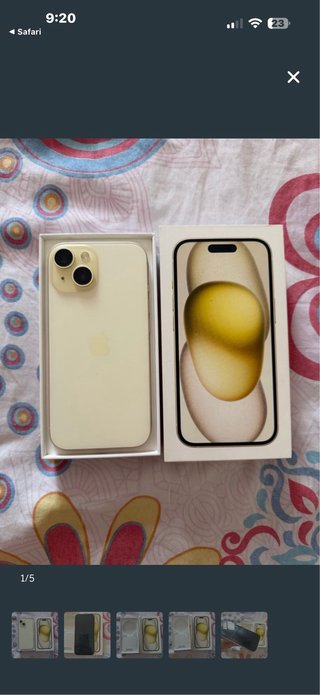 iPhone 15 Amarillo