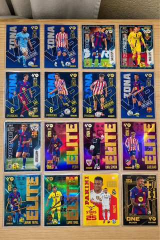 Lote 16 Cartas Panini Megacracks 2024/25