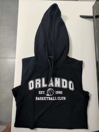Sudadera sin mangas negra Orlando