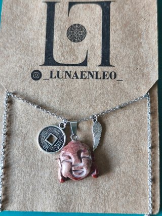 Collar de Buda Jaspe Rojo