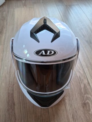 Casco de Moto Modular AD Blanco talla M-L