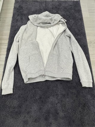 Sudadera Gris con Cremallera