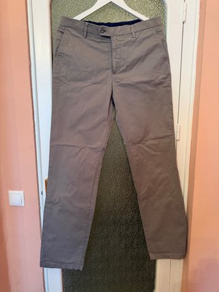 Pantalón chino Pedro del Hierro gris Talla 42