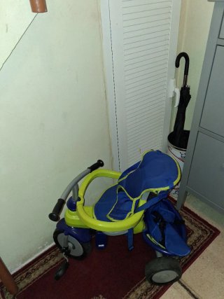 Triciclo Infantil Azul y Verde