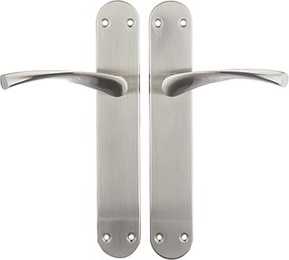 Interior Door Handle Set with Satin Nickel Plate