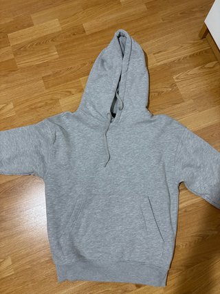 Sudadera con capucha gris talla Xs