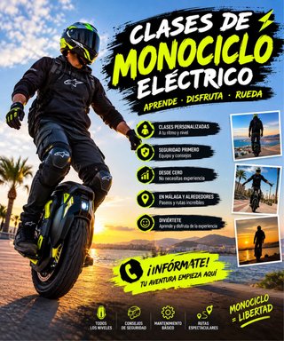 Clases de Monociclo Eléctrico en Málaga
