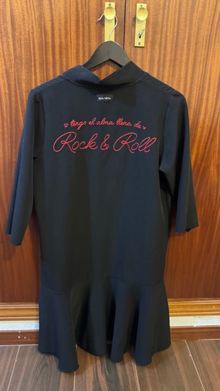 Vestido Negro Aire Retro