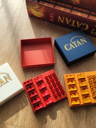 Caja organizadora para piezas de Catan