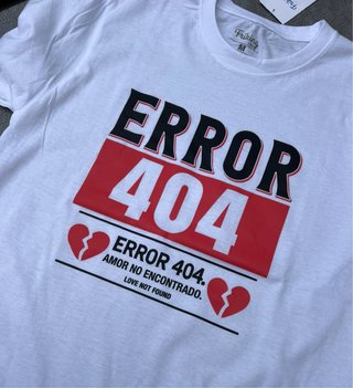 Camiseta Error 404 Talla M