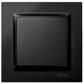 SIMON - Pulsador Eléctrico, Interruptor de Pared Interior, Serie Simon 10, Incluye Marco, Tapa y Mec