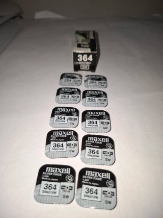 Caja de 10 Pilas Maxell 364 (SR621SW)