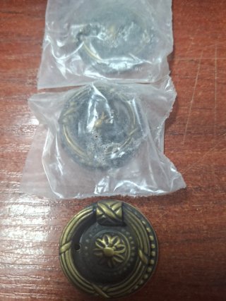 Set de 3 Tiradores con Anilla 3.5 cm