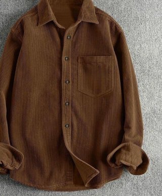 Camisa de pana marrón