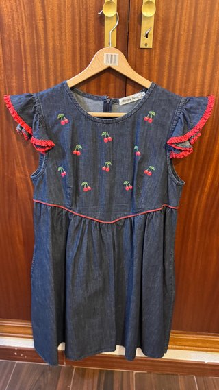 Vestido Vaquero Magic Sweet con Cerezas