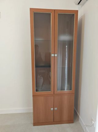 Vitrina + Mueble Bajo + Mueble TV de Salón (3piezs