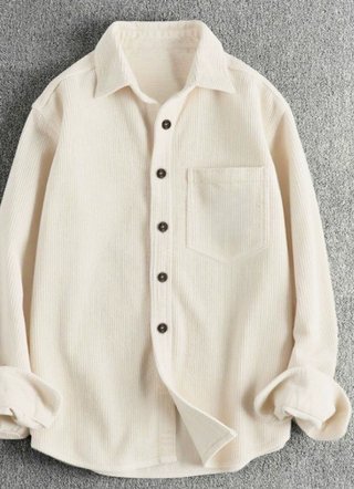 Camisa de pana beige