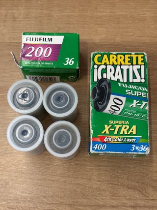 Lote de 8 Carretes de Fotos Fujifilm