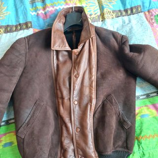 Giacca vintage da uomo in pelle