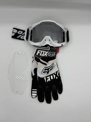 Gafas 100% y Guantes Fox Nuevos 44