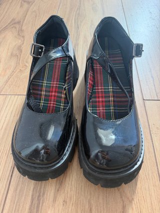 Zapatos Merceditas Negros con Plataforma