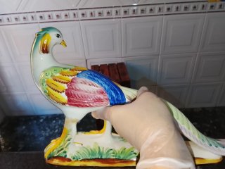Figura Antigua de Cerámica Pereiras Valado