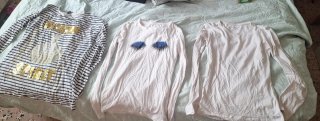Lote 3 Camisetas Manga Larga Niña Talla 10